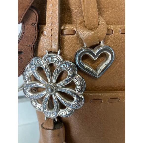 BRIGHTON 197105 SMALL BROWN PEBBLED LEATHER CROSSBODY BAG - Picture 2 of 15